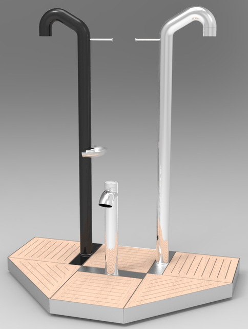 Docce easy shower® contemporary hot tub and pool accessories ...