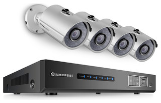 Network POE Video Security System With 4 1.3MP POE Weatherproof 