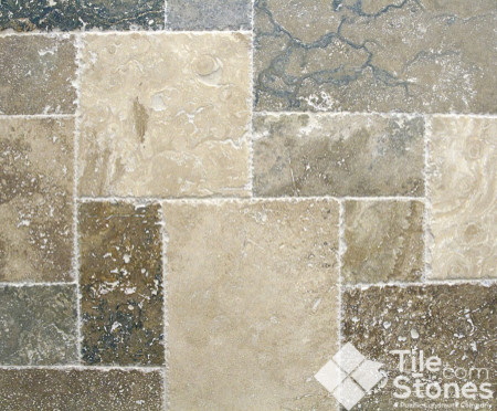 tile floor traditional imperium tuscany travertine versailles pattern bath