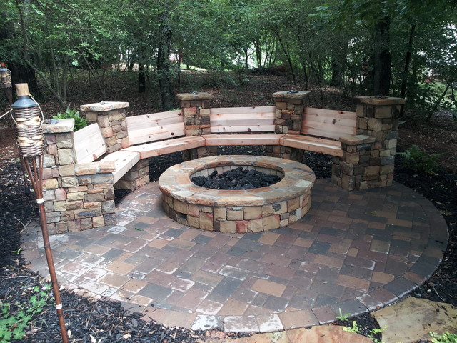 Stone Stacked Fire Pit
