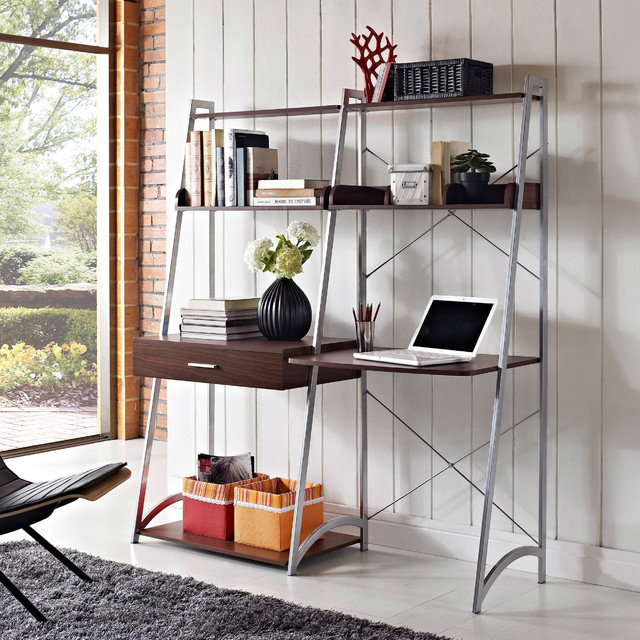 Altra Ladder Desk with Tower Bookcase Contemporary