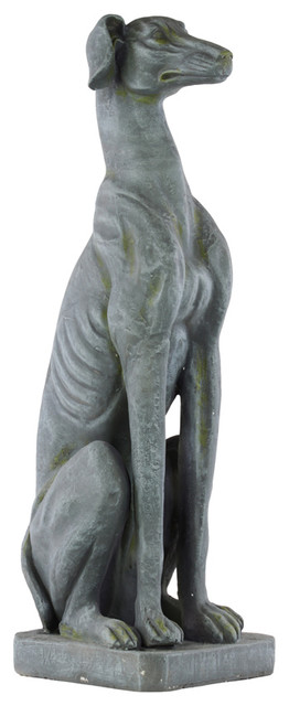 doberman stone statue