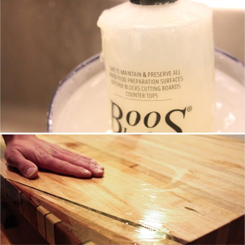 Arbeitsplatten und Schneidebretter aus Holz richtig pflegen