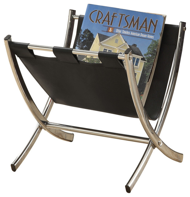 Metal magazine racks for home Taymor's magazine rack is a perfect addition to your living room, bathroom or home office. Modern and V-shaped, this stylish floor magazine rack provides an attractive storage solution. It keeps your magazines, books and newspapers well-organized.