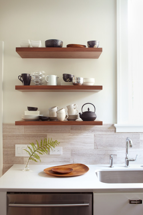 How To Arrange Open Shelves In The Kitchen