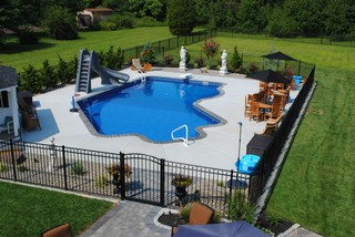 from the swimming pool to home