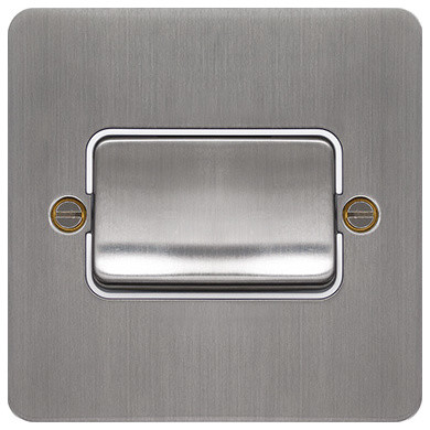 Hager 10ax 1 gang 2 way wide rocker wall light switch (brushed ...