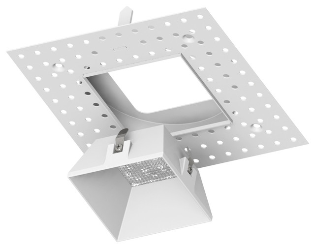 Aether 3.5" LED Flangeless Trim, White Contemporary Recessed Trims