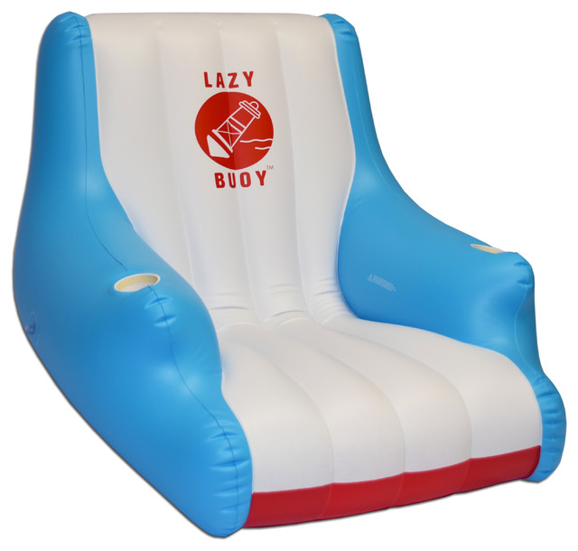 gofloats lazy buoy floating lounge chair with cup holders