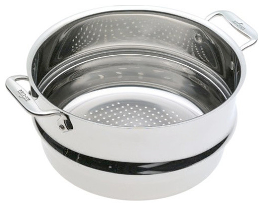 All-Clad Stainless Steel Steamer Insert - Contemporary - Steamer Baskets - by eKitchenWorld All-Clad Stainless Steel Steamer Insert - Contemporary - Steamer Baskets - by eKitchenWorld
