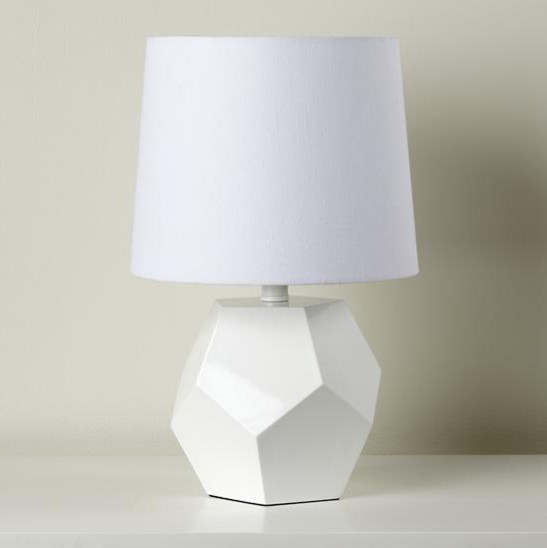 Between a Rock Lamp Base, White Modern Lamp Bases by The Land of Nod