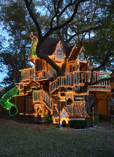 Dallas, TX: Christmas Lights Tree House - Eclectic - Kids - dallas ...