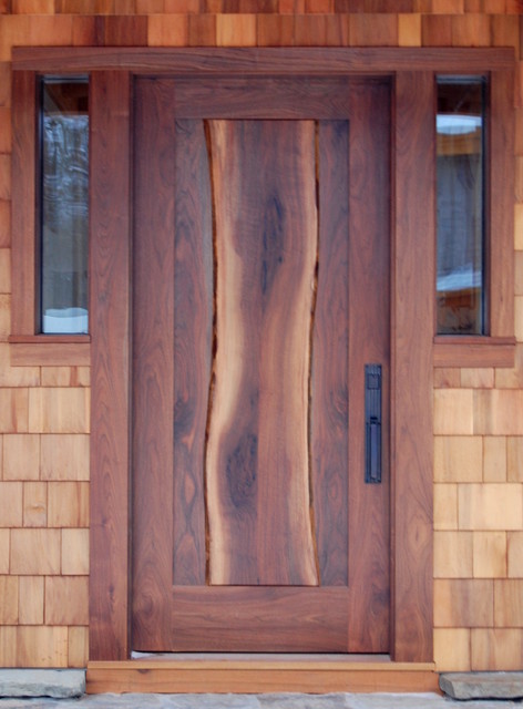 Newwoodworks Live Edge Fine Woodworking Rustic Front Doors New