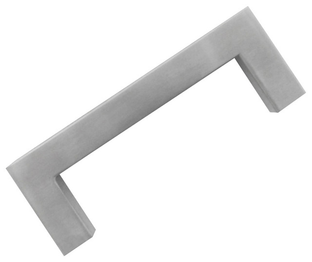 Square Bar Pulls BNK 12mm, Brushed Nickel, 3.75 in. Modern