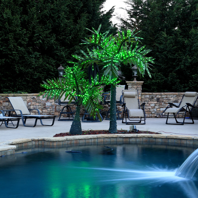 LED Realistic Palm Trees Contemporary Pool atlanta by Christmas Lights, Etc