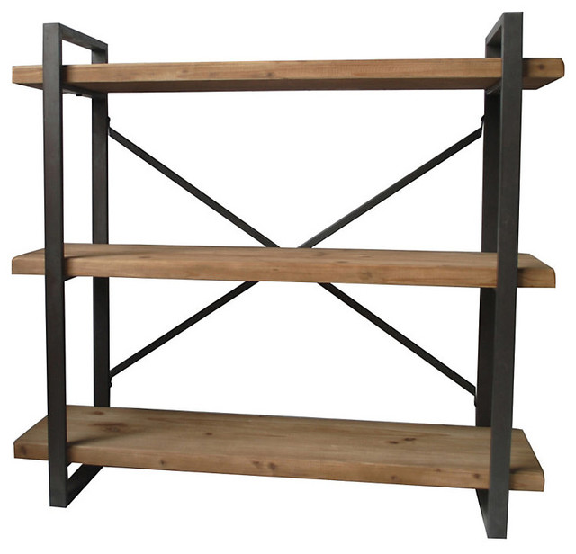 Lex Natural Shelf Rustic Display And Wall Shelves by SmartFurniture