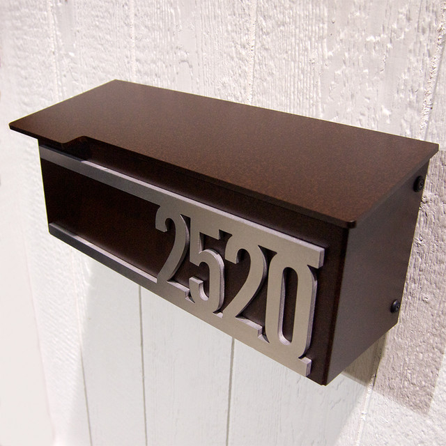 Custom House Number Mailbox No. 1707 Modern Letter Boxes