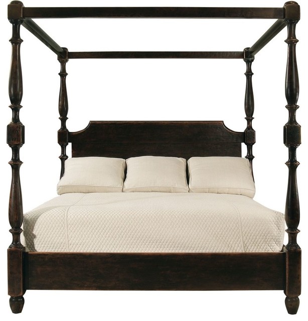 Bernhardt Furniture Vintage Patina Poster Bed, California King Modern