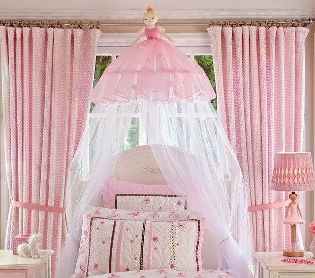 Ballerina Canopy Traditional Kids Bedding by Pottery Barn Kids