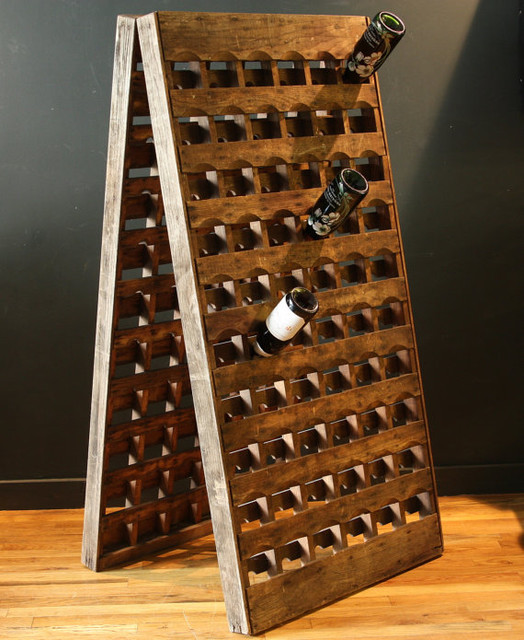 French Riddling Wine Rack 120 bottles Double Panel by sevenbc Modern