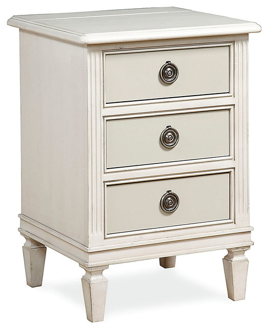 Lynn Nightstand w/ Power Outlet Contemporary Nightstands And