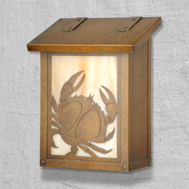 Crab Vertical Wall Mounted Mailbox Traditional Mailboxes orange county by Americas