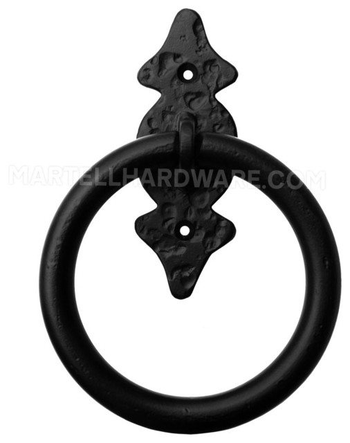 Agave Ironworks [PU01601] Wrought Iron Door Ring Pull 6 Point Back