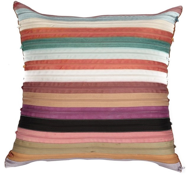 Muticolor Striped Throw Pillow - Contemporary - Decorative Pillows - by A1 Home Collections