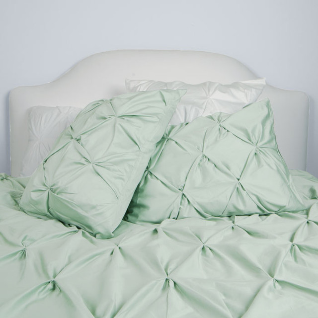 The Valencia Sea Foam Green Duvet Set Modern Duvet Covers And Duvet