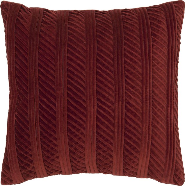 Textured Pillow, Red, 20