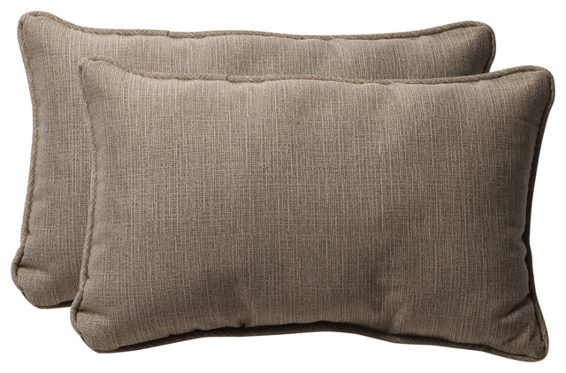 Monti Taupe Rectangle Throw Pillow, Set of 2 - Scandinavian - Outdoor Cushions And Pillows - by ...