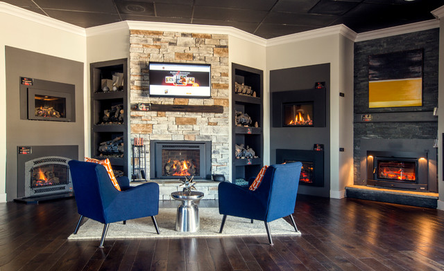 Gas &amp; wood burning fireplace insert galerry in Roswell, Ga - Living ...