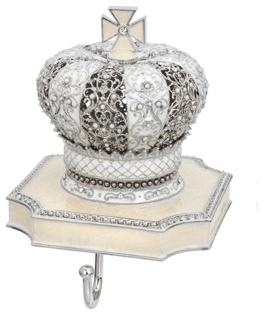 Olivia Riegel White Crown Box Stocking Holder Contemporary Sofas