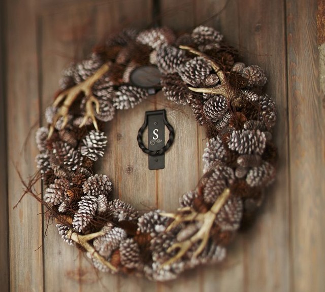 Faux Antler Wreath Contemporary Wreaths And Garlands by Pottery Barn
