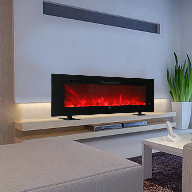 CHFP74A, Luxury Linear Electric Fireplace Contemporary Indoor
