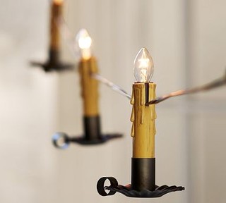 Floating Candles String Lights, 10-Light Strand - Traditional - Candleholders - by Pottery Barn