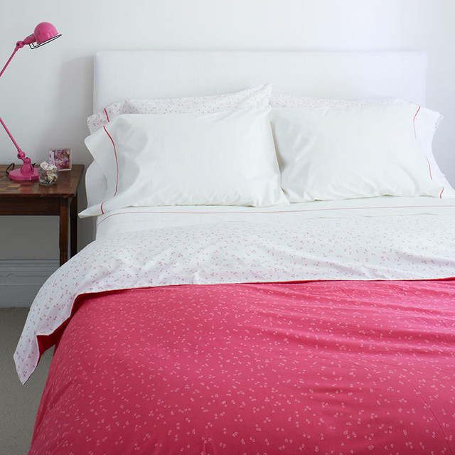 Pure Jersey Duvet Cover Pink The Land Of Nod Girls Floral Pink Queen Quilt Cover