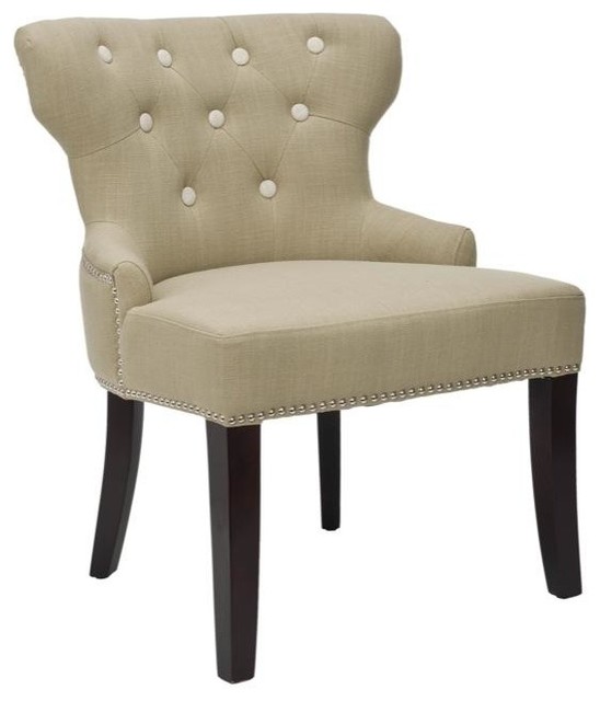 Safavieh Metro Sage Green Tufted Chair Contemporary Armchairs And