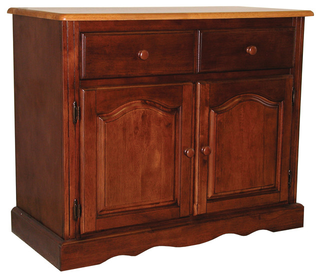 Sunset Trading Two Door One Drawer Buffet in Nutmeg Light Oak Finish