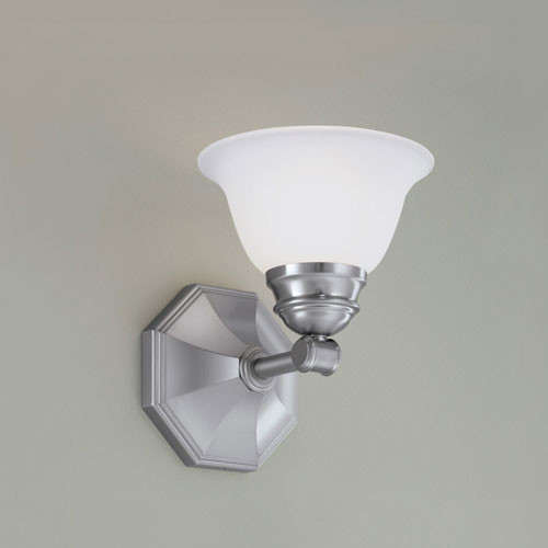 Kathryn Brushed Nickel Single Light Wall Sconce - Modern - Wall Sconces - by Bellacor