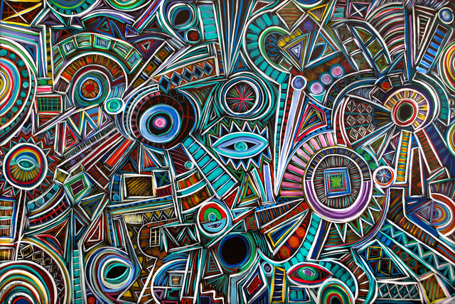 Line Art Painting : Line painting series contemporary artwork vancouver