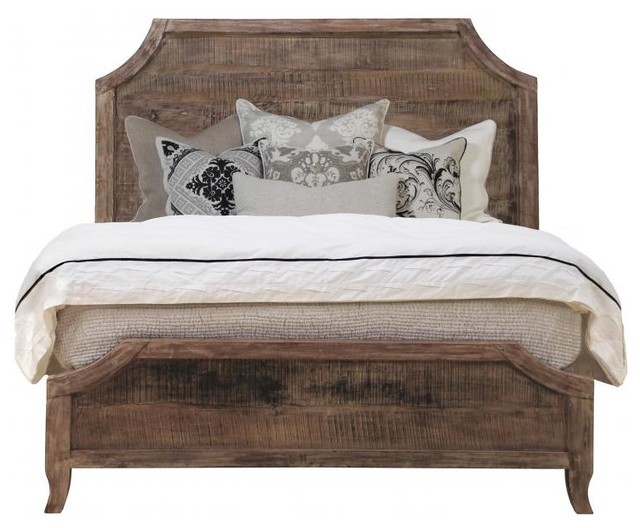 Aria Queen Bed Reclaimed Wood Bed Eclectic Beds new york by