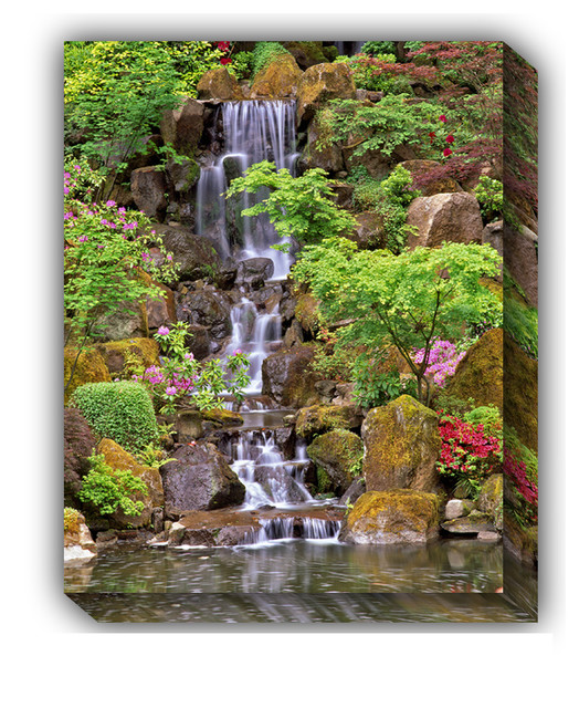 "Japanese Garden" Outdoor Art Asian Outdoor Wall Art by WEST OF