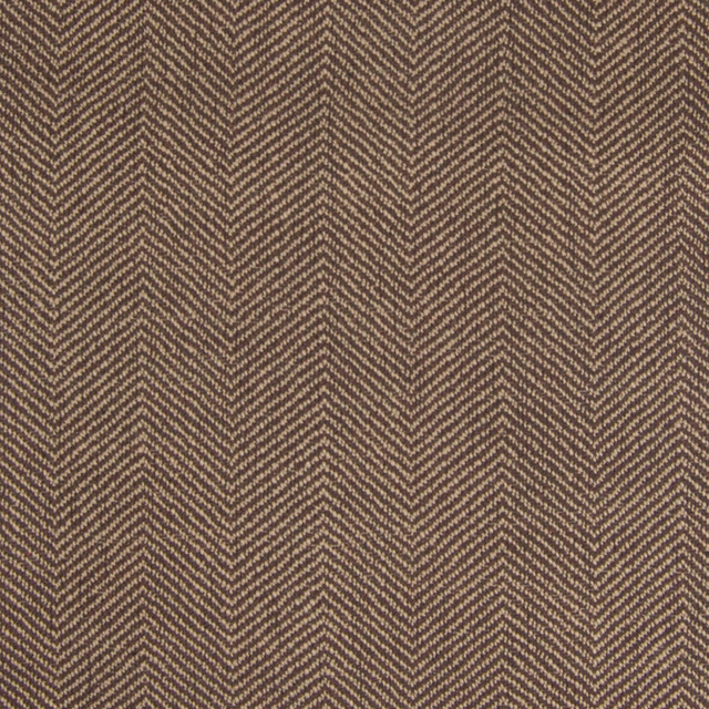 Cocoa Brown Solid Herringbone Geometric Upholstery Fabric by the Yard