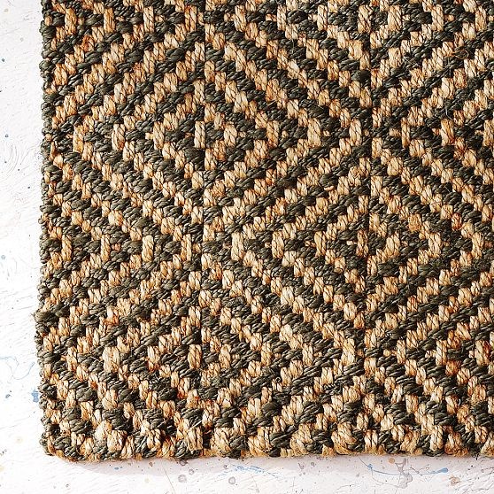 Jute Diamond Rug Modern Rugs