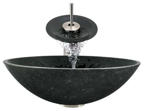 Granite Vessel BN Bath Ensemble Pop Up Drain - Modern - Bathroom Sinks ...