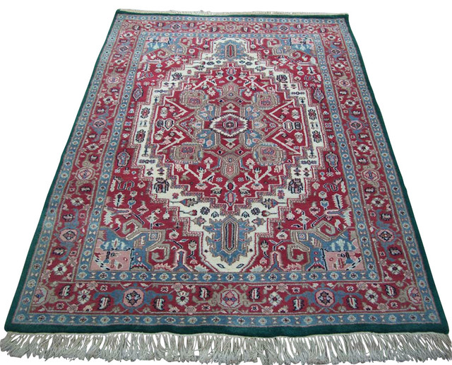 Rugsville Heriz Rust Tribal Wool Rug 114574x6 Traditional Area