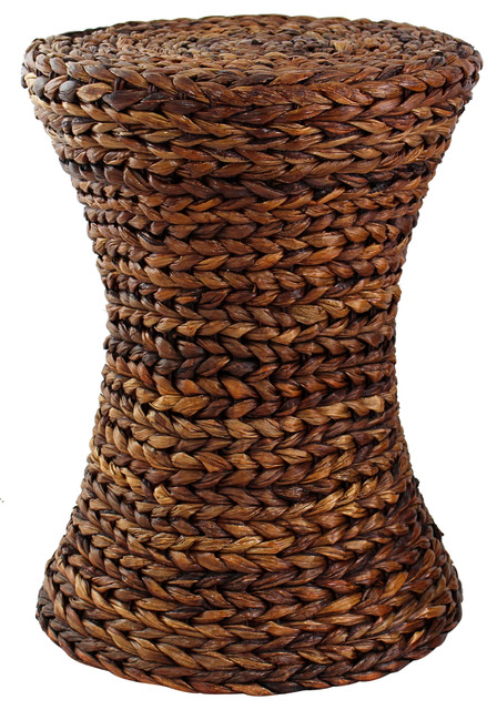 Sade Wicker Stool - Accent And Garden Stools - by Aspire Home Accents, Inc.