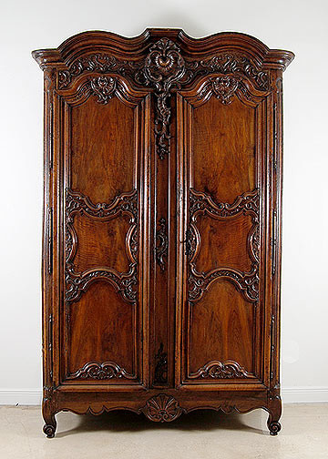Armoire F Magnificent 18th Century French Antique Carved Walnut Marriage Chateau Armoire f midcentury-armoires-and