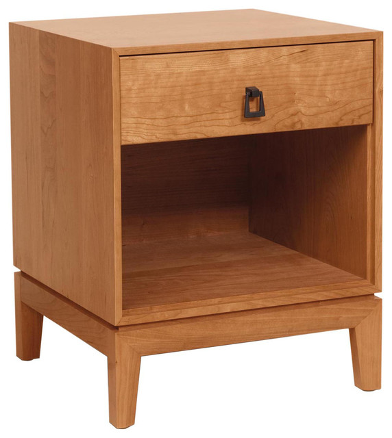 Copeland Furniture Mansfield Bedroom Nightstand with 1 Drawer, Natural